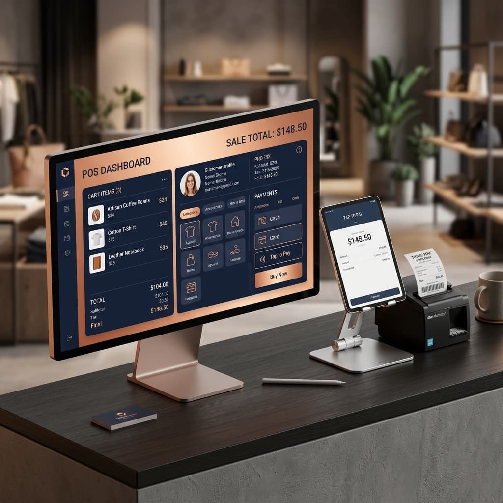 Senar Pay Integrated Solutions POS Mockup